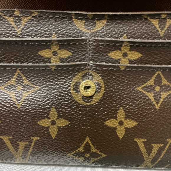 Authentic Louis Vuitton Long Wallet Portefeuille Sarah Wallet Old Model - Picture 10 of 17